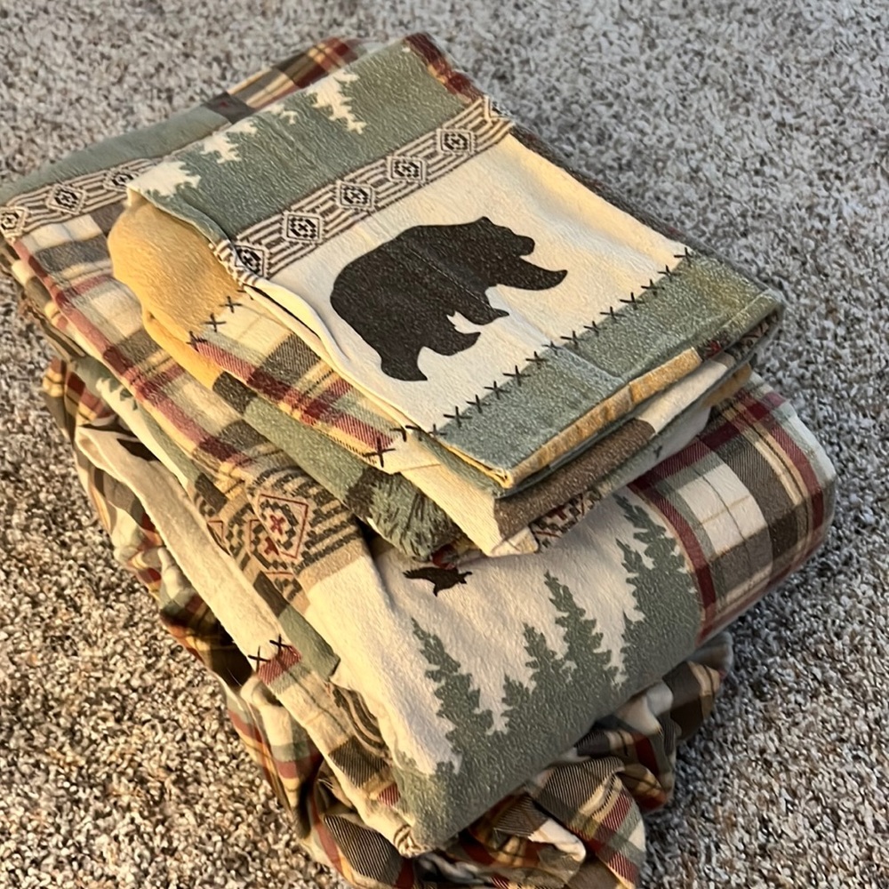 Full flannel sheet set